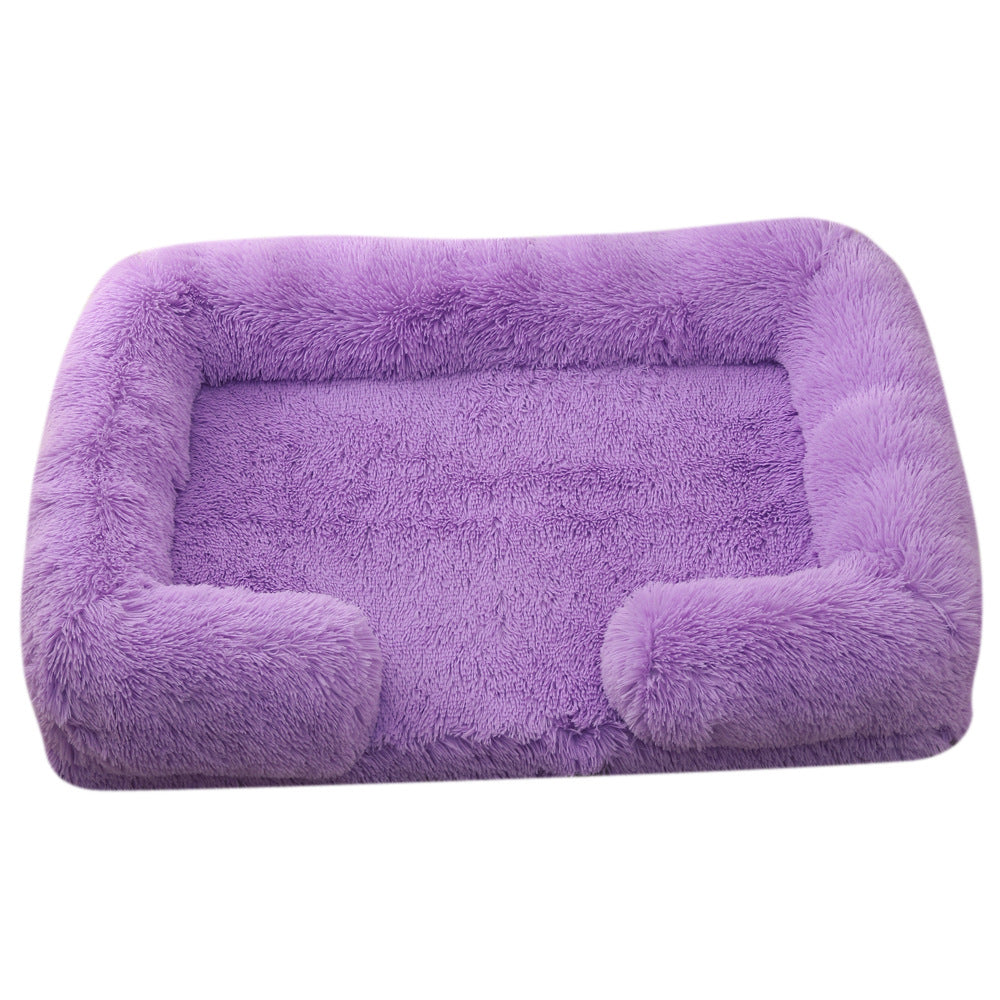 Plush round Pet Bed Dog Bed Winter